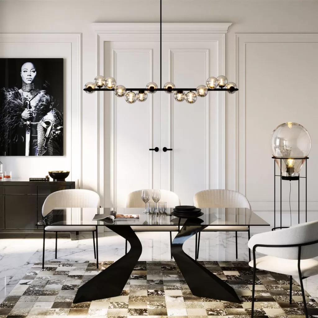 Pöydät>KARE Design Gloria Pöytä, Musta 200x100cm