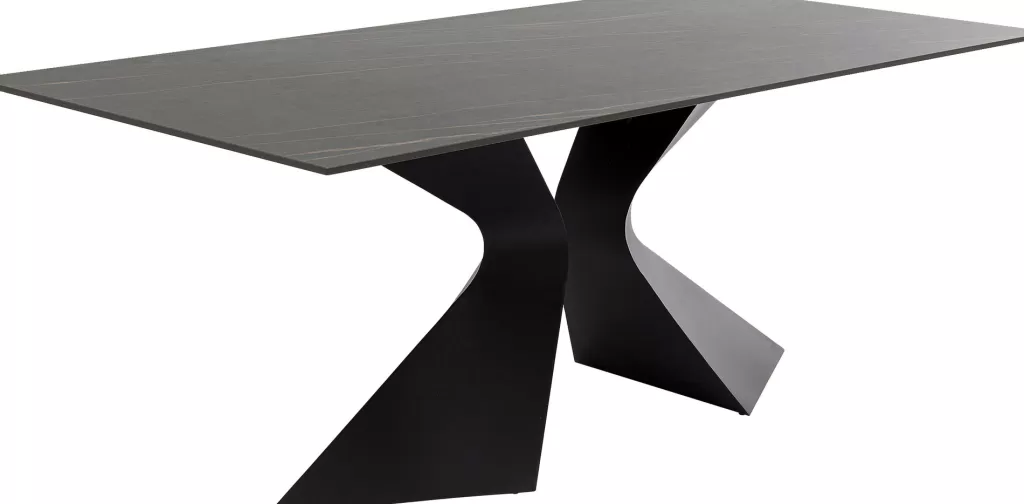 Pöydät>KARE Design Gloria Pöytä Ulkokaluste, Keraaminen Pöytälevy, Musta, 180x90cm