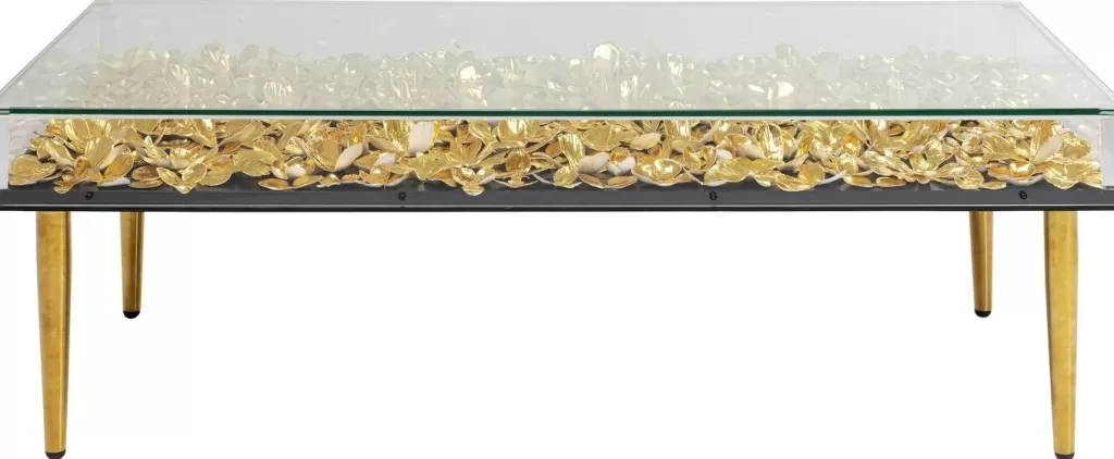 Sohvapöydät>KARE Design Gold Flowers Sohvapöytä 120x60cm