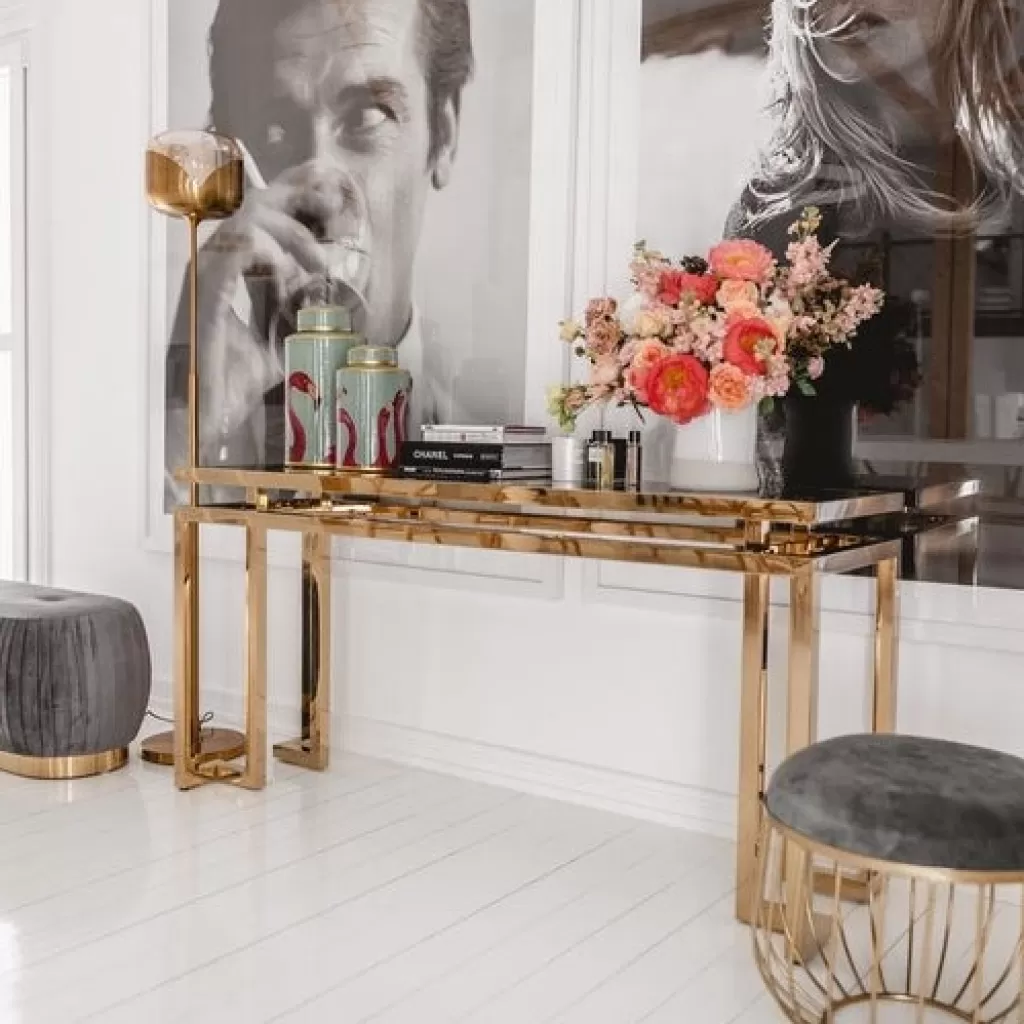 Konsolipöydät Ja Sivupöydät>KARE Design Gold Rush Konsolipöytä, Kulta