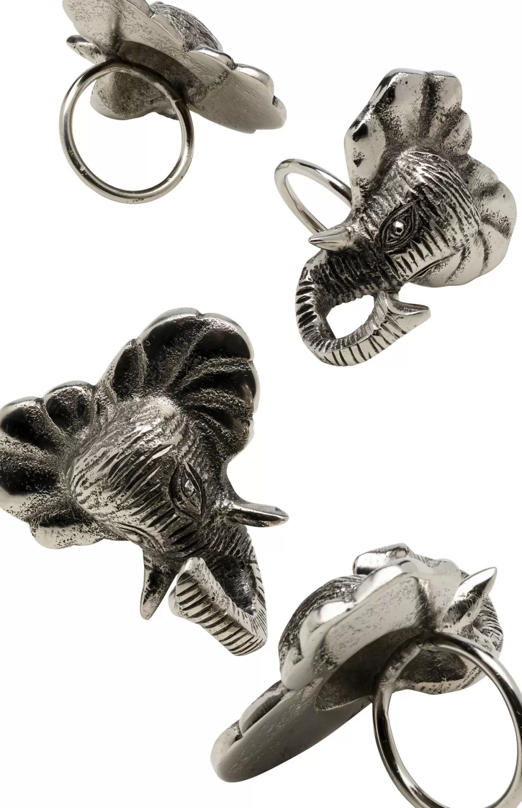 Keittiö Ja Astiat | Jalalliset Koriste-Esineet>KARE Design Happy Elephants Elefantti Servettirenkaat (4/Setti)