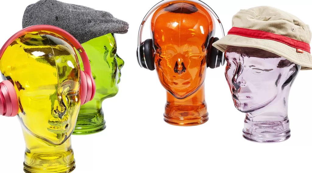 Koriste-Esineet>KARE Design Headphone Mount Transparent Kuuloketeline, Eri Värejä 29cm