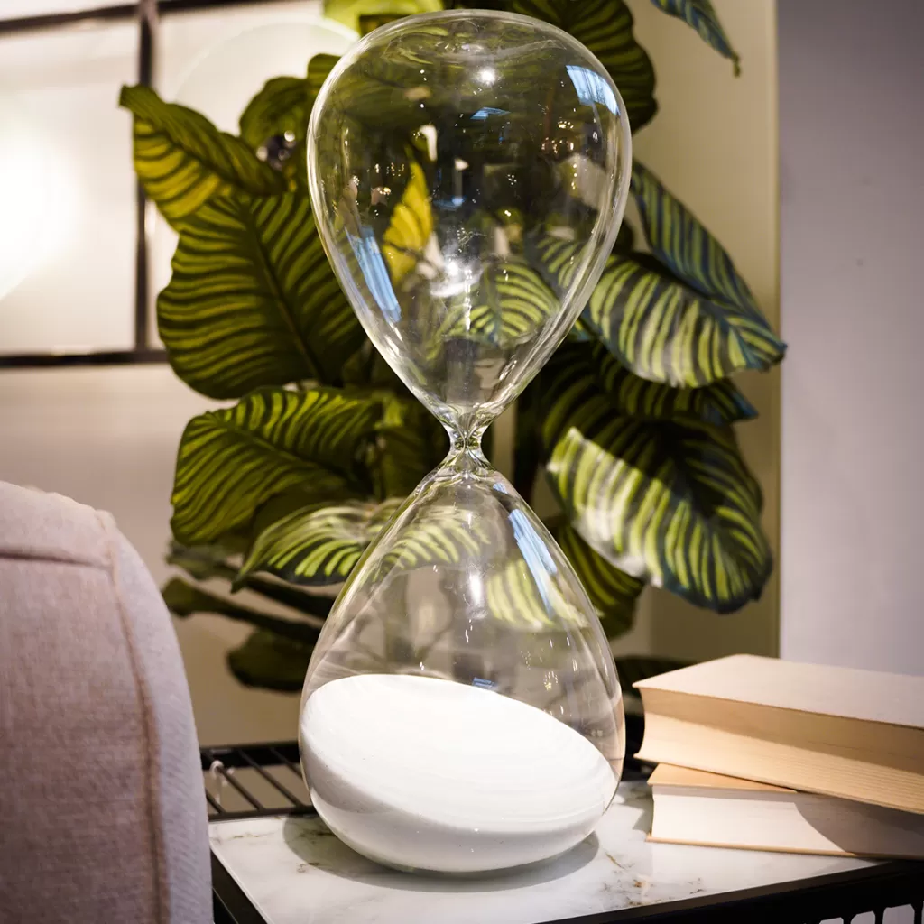 Koriste-Esineet>KARE Design Hourglass Timer Tiimalasi, Valkoinen 45cm
