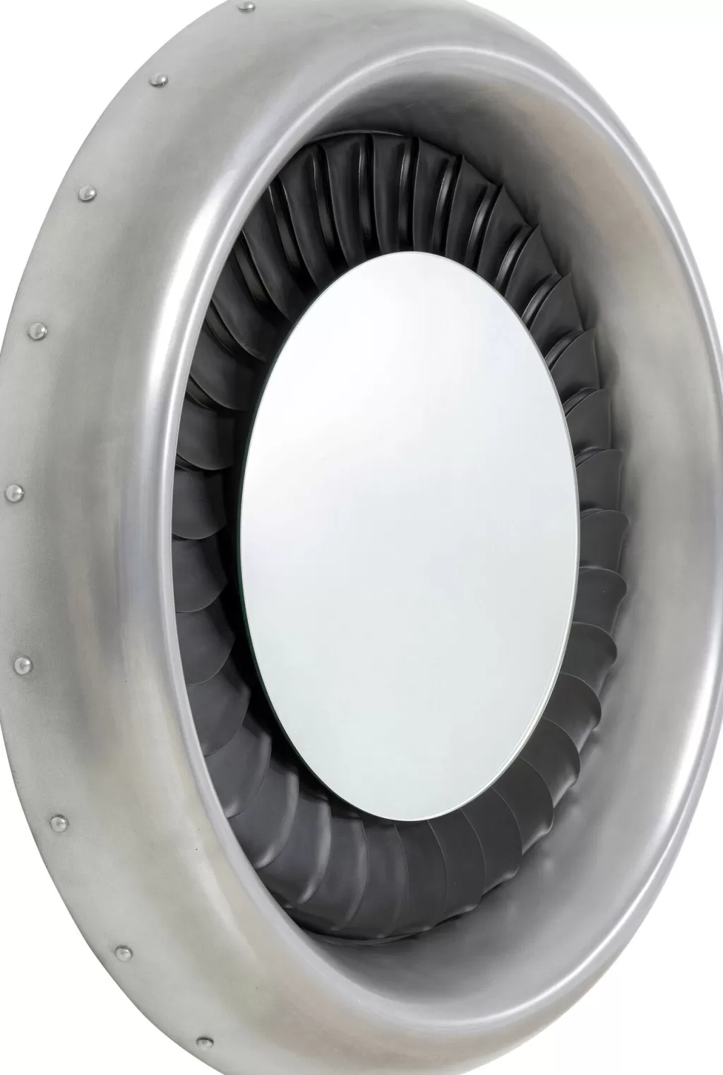 Peilit>KARE Design Jet Seinäpeili, Hopea, Musta Ø119cm