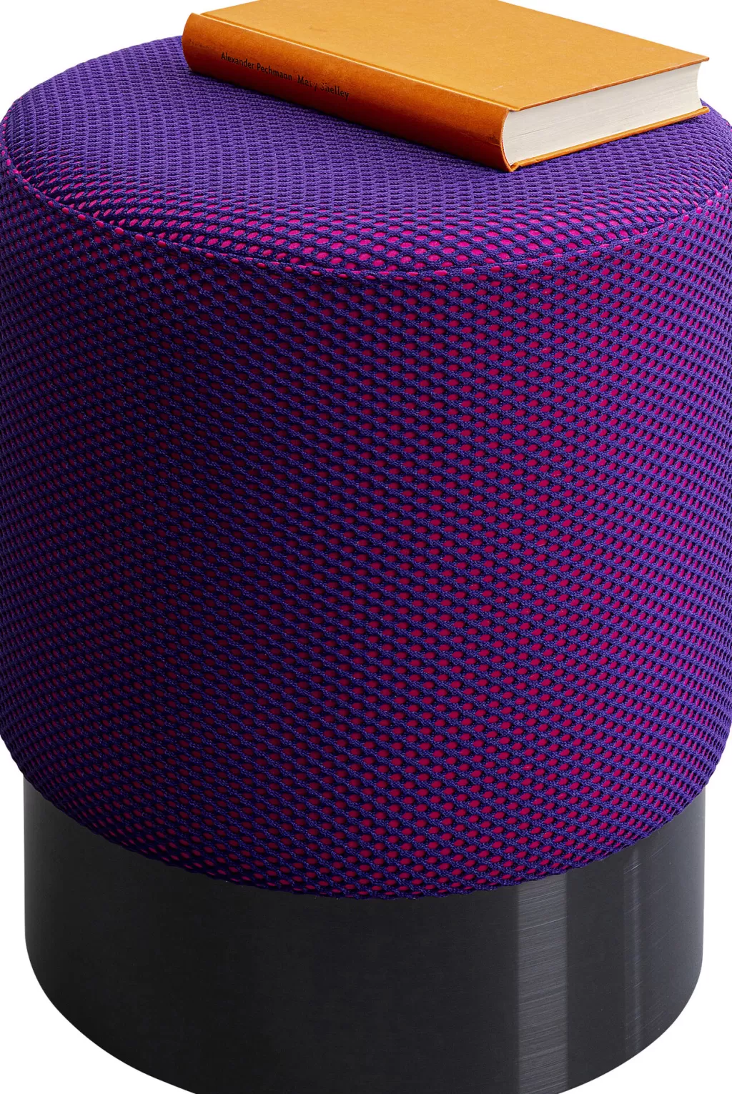 Rahit Ja Jakkarat>KARE Design Jody Jakkara, Palli Violetti Verkkoverhoilu/musta Ø35cm