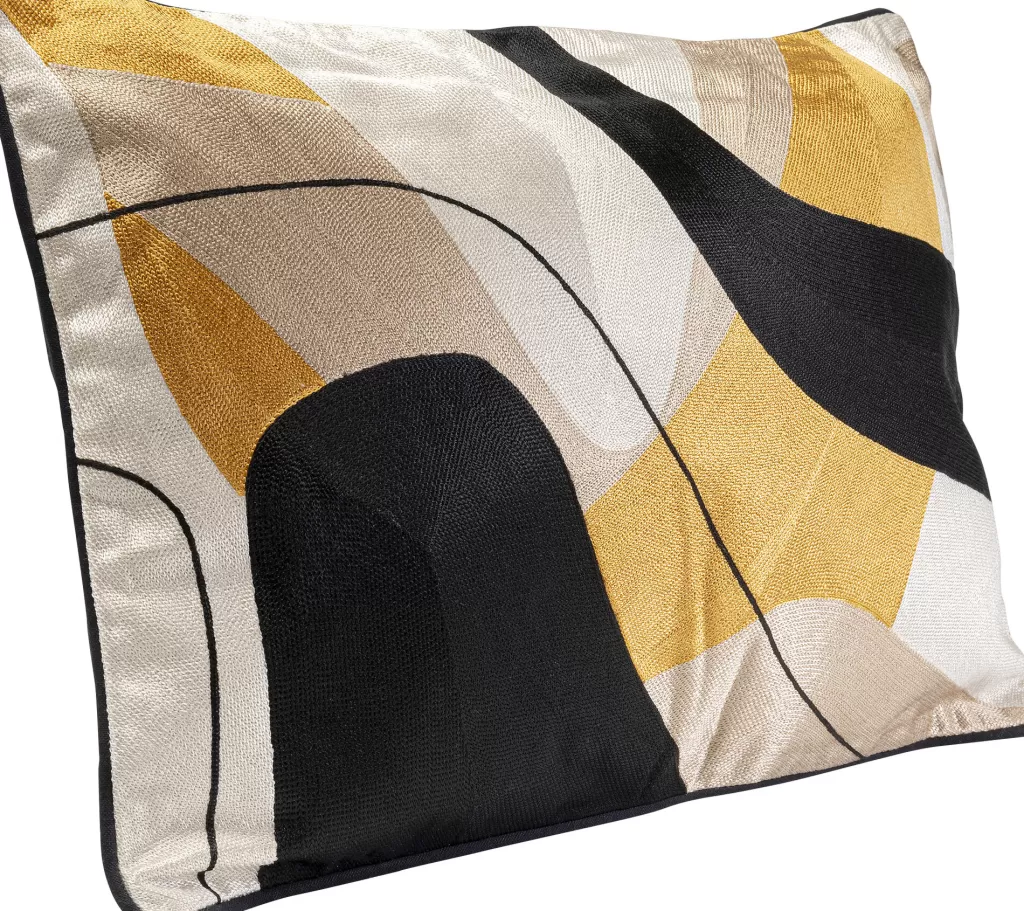Sisustustyynyt | Olohuone>KARE Design Kissen Fields Yellow Tyyny Monivärinen 60x40cm