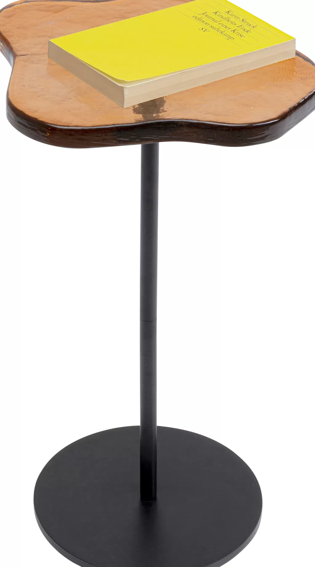 Sohvapöydät>KARE Design Lava Sivupöytä, Valettu Lasi, Oranssi Ø30cm