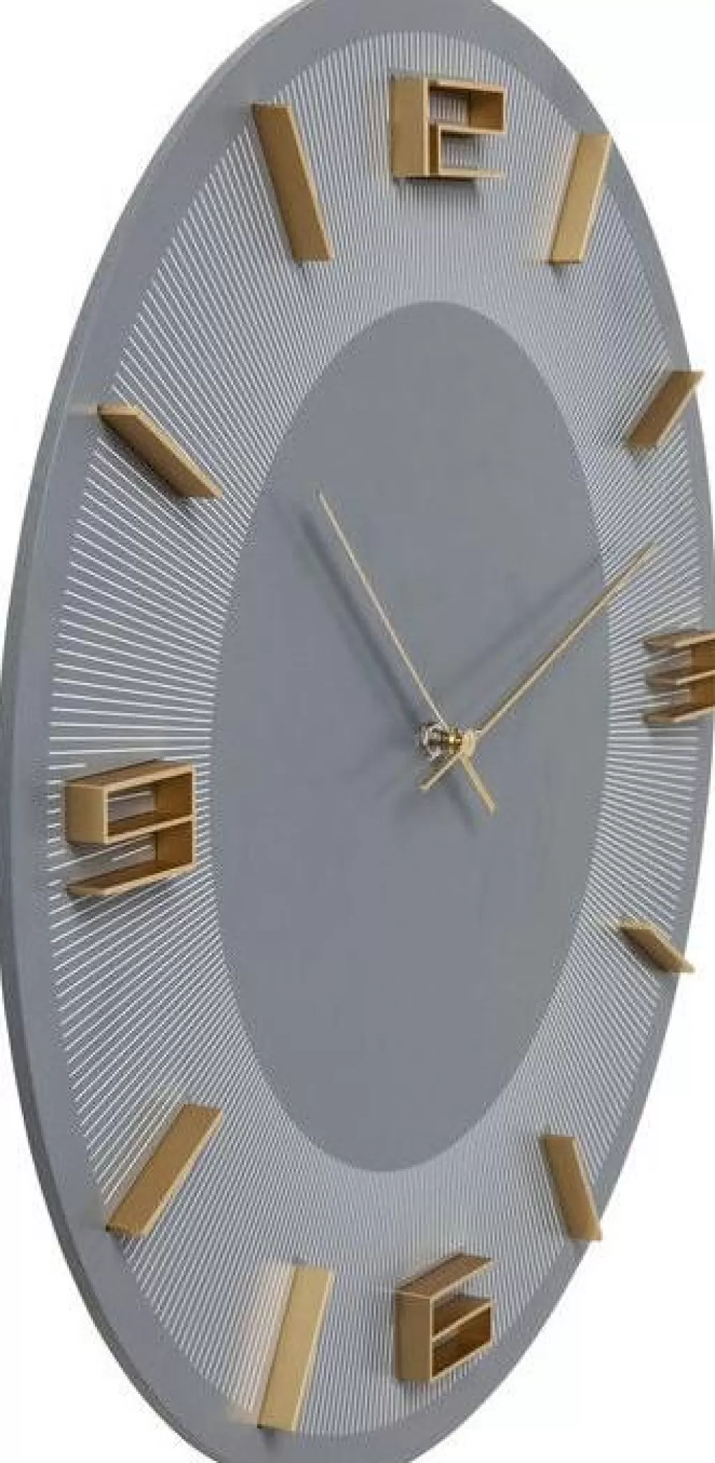 Kellot>KARE Design Leonardo Seinäkello Harmaa/kulta Ø49cm