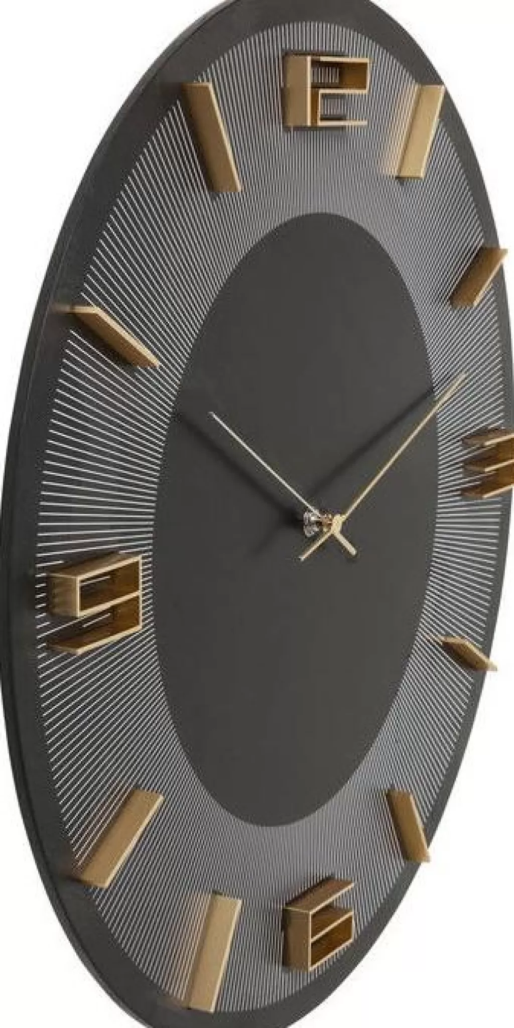 Kellot>KARE Design Leonardo Seinäkello Musta/kulta Ø49cm