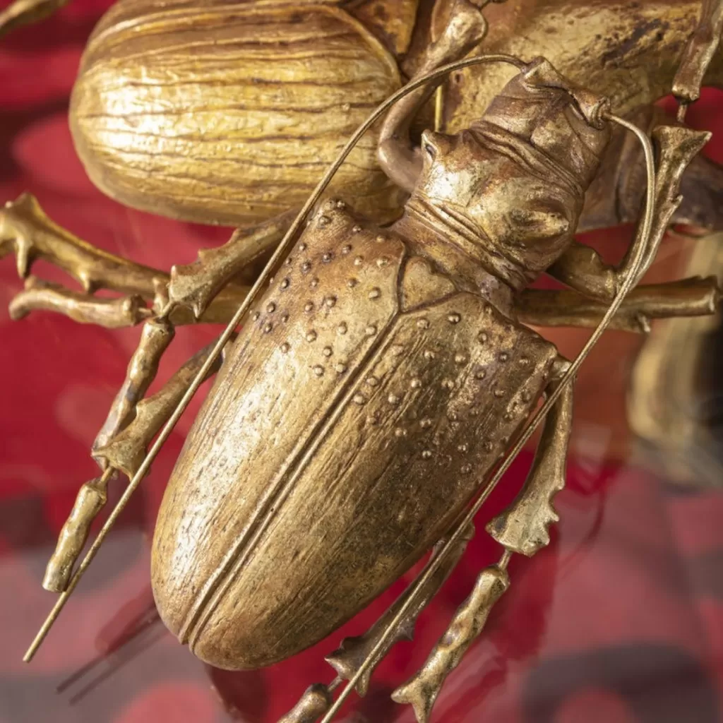 Seinäkoristeet>KARE Design Longicorn Beetle Kovakuoriainen Seinäkoriste, Kulta