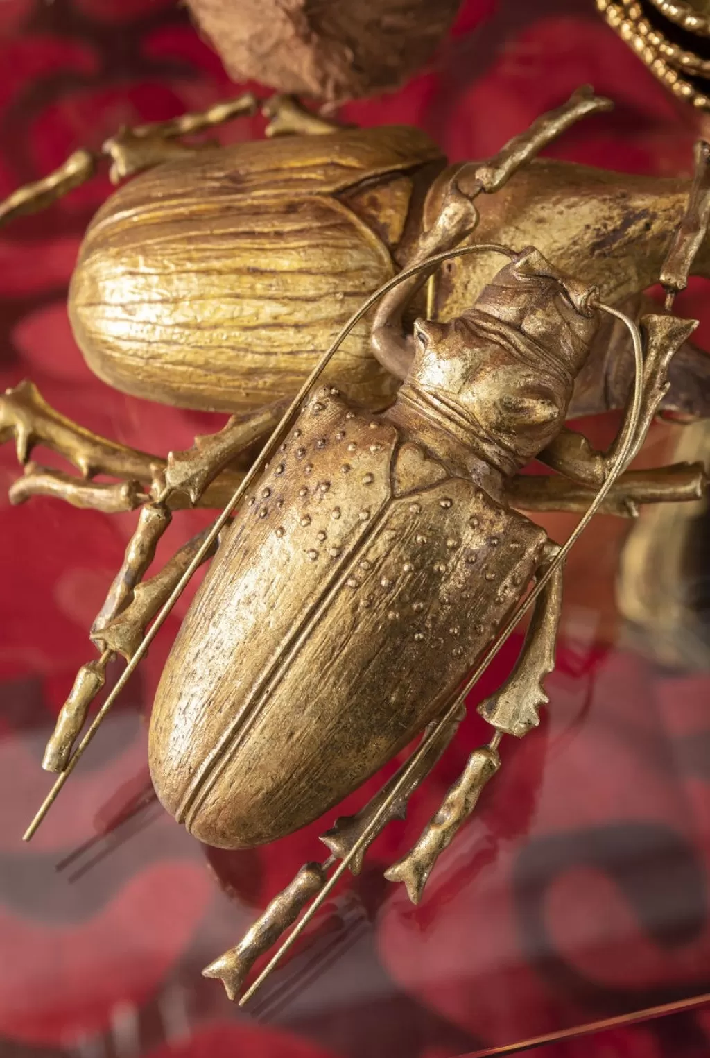 Seinäkoristeet>KARE Design Longicorn Beetle Kovakuoriainen Seinäkoriste, Kulta