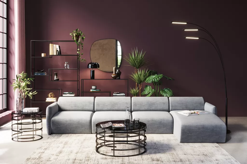 Olohuone | Kulmasohvat>KARE Design Lucca Kulmasohva - Harmaa, Oikea 331cm