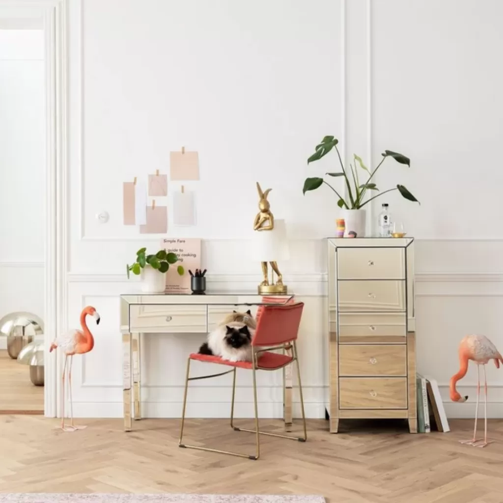 Konsolipöydät Ja Sivupöydät>KARE Design Luxury Pearl Konsolipöytä, Peililasia