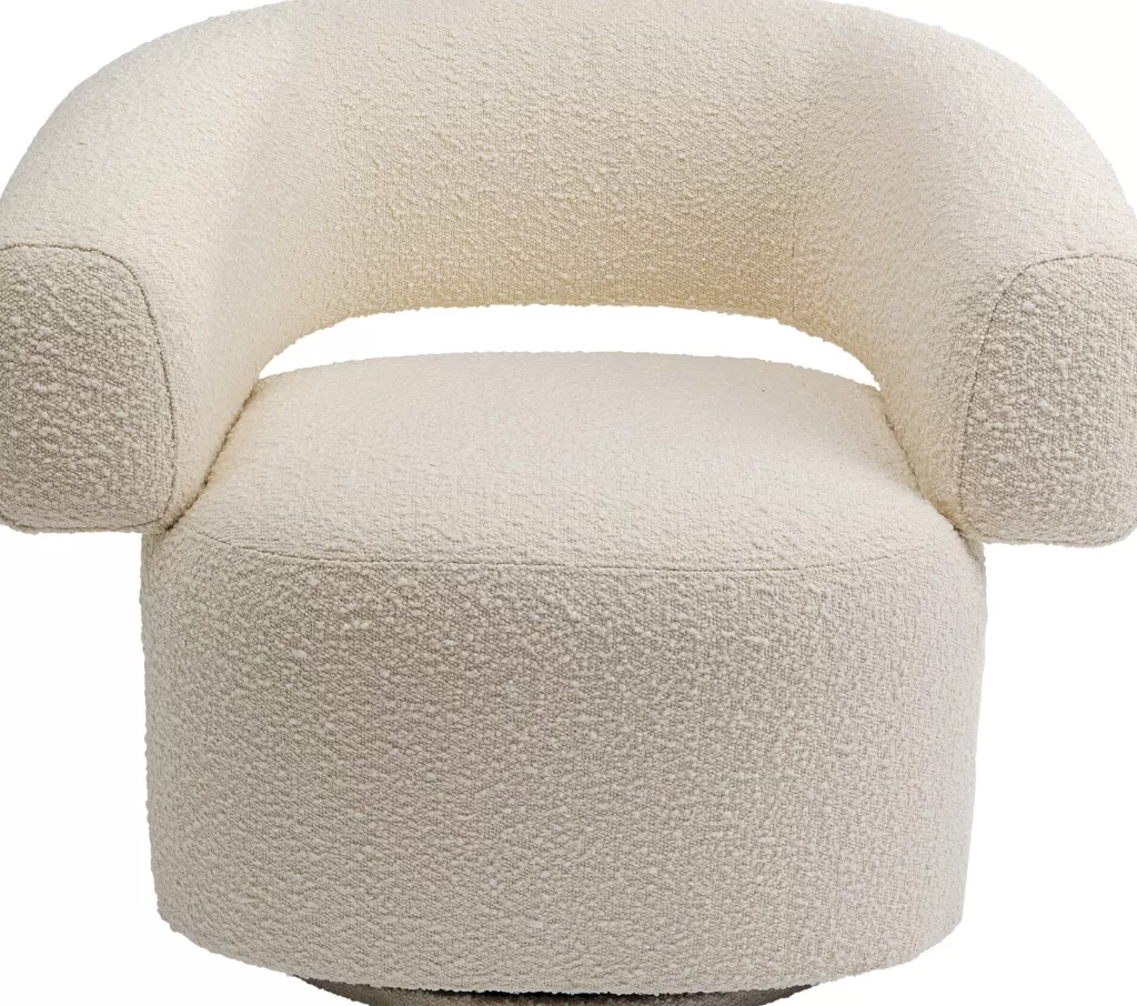 Nojatuolit>KARE Design Maye Pyörivä Nojatuoli, Kermanvärinen