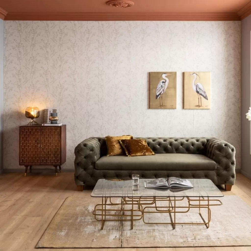 Sohvapöydät>KARE Design Meander Sohvapöytä, Kulta 140x80cm