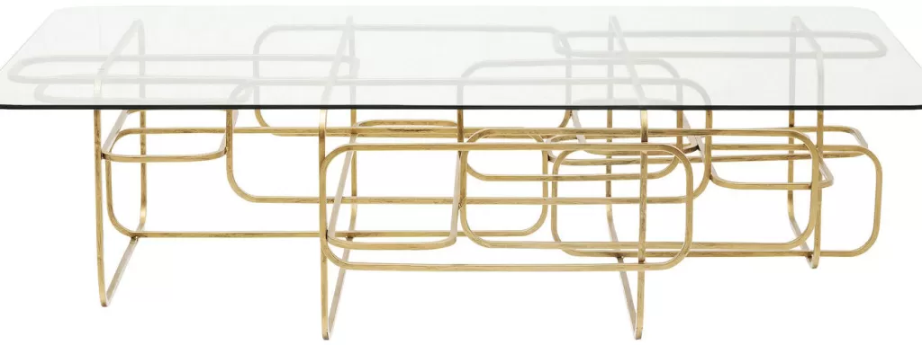 Sohvapöydät>KARE Design Meander Sohvapöytä, Kulta 140x80cm
