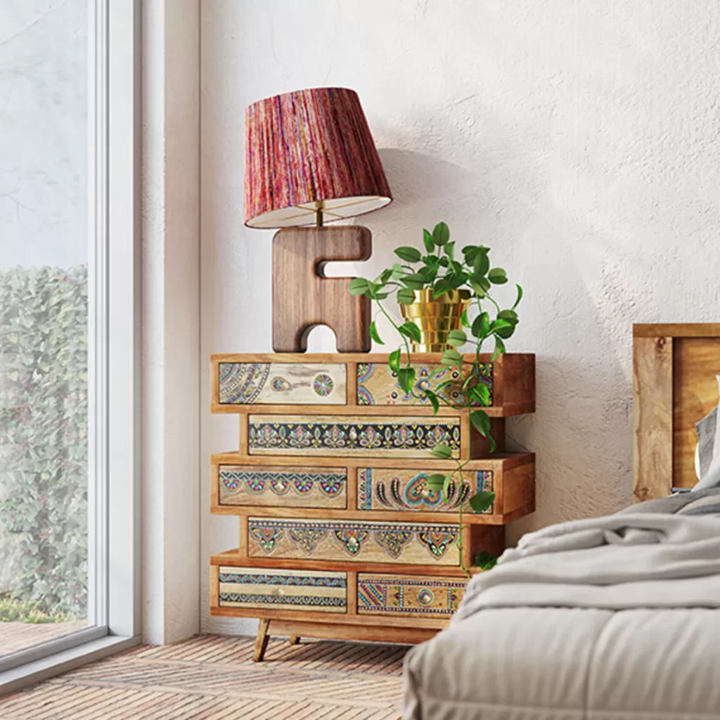 Senkit | Olohuone>KARE Design Menorca Butterfly Lipasto Massiivi Mangopuu 65x65cm