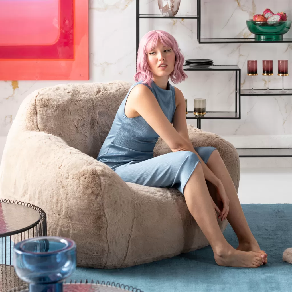 Olohuone | Nojatuolit>KARE Design Mika Cream Nojatuoli Kermanvärinen