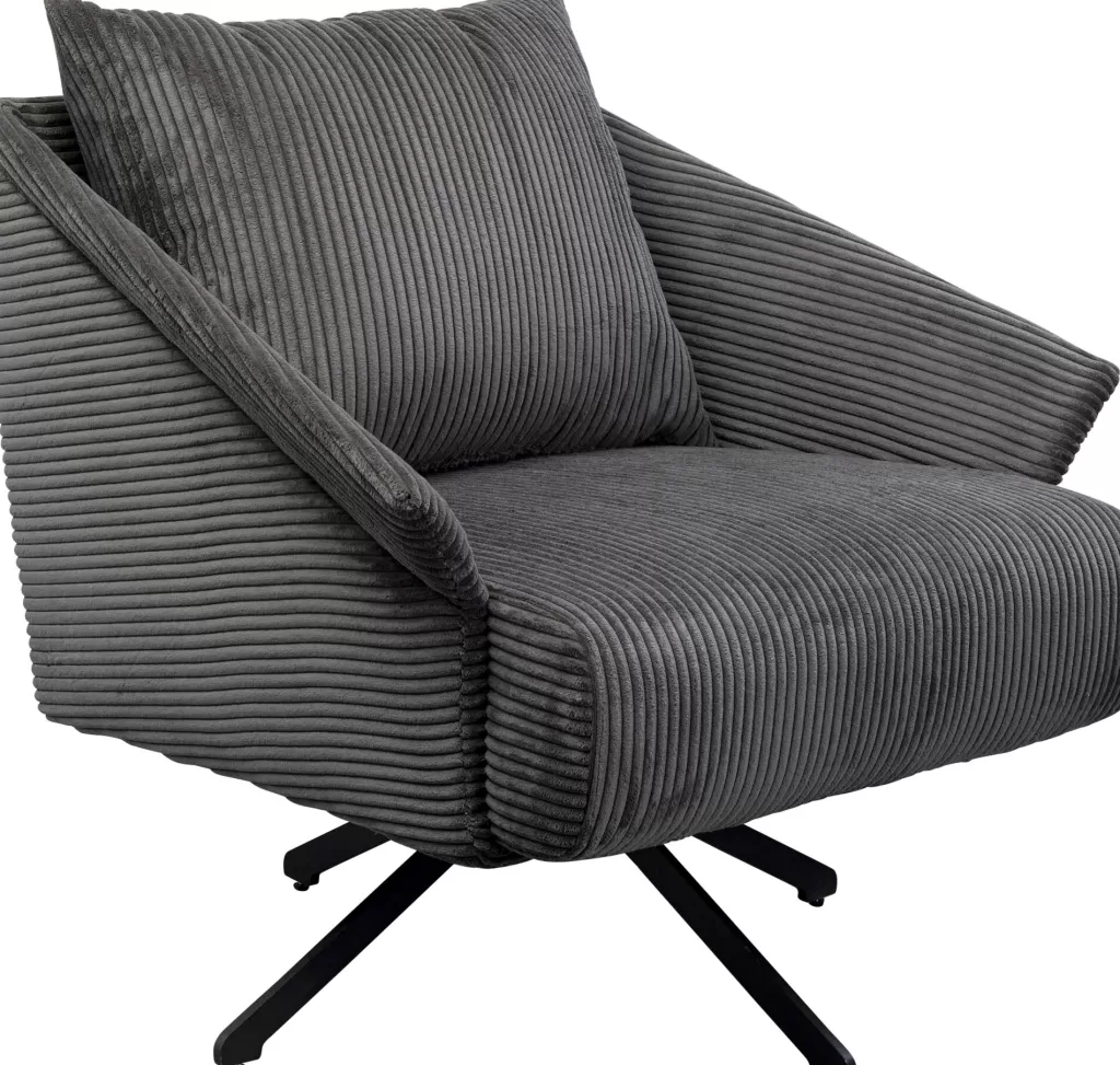 Nojatuolit>KARE Design Milo Kääntyvä Nojatuoli Harmaa
