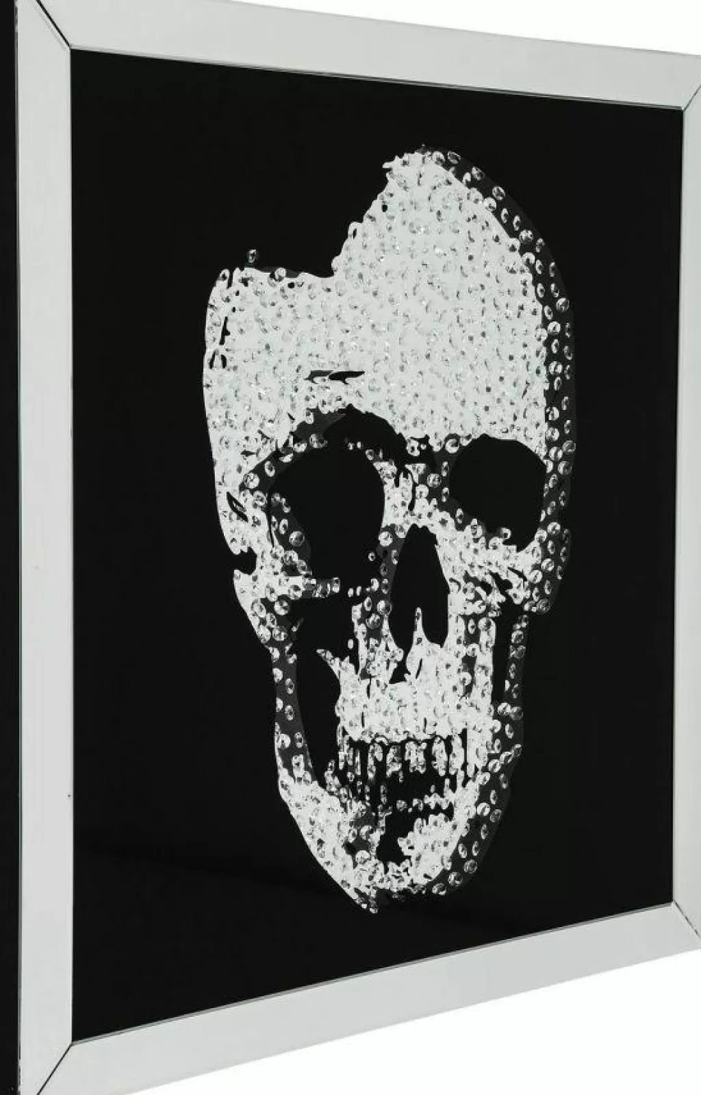 Taulut>KARE Design Mirror Skull Pääkallo Kehystetty Taulu 100x100cm