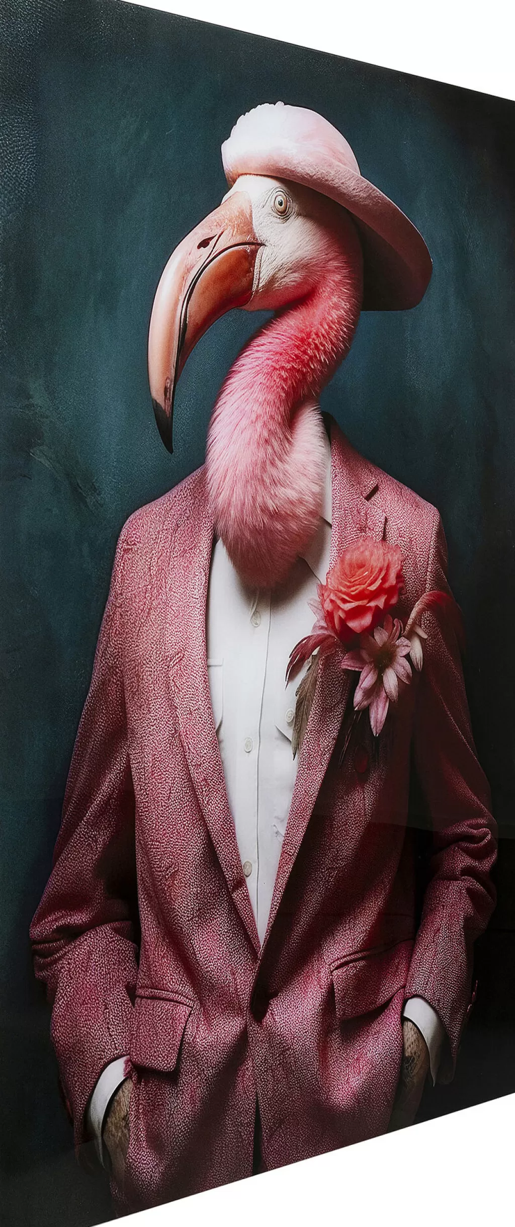 Taulut | Olohuone>KARE Design Mister Flamingo Lasitaulu 120x160cm