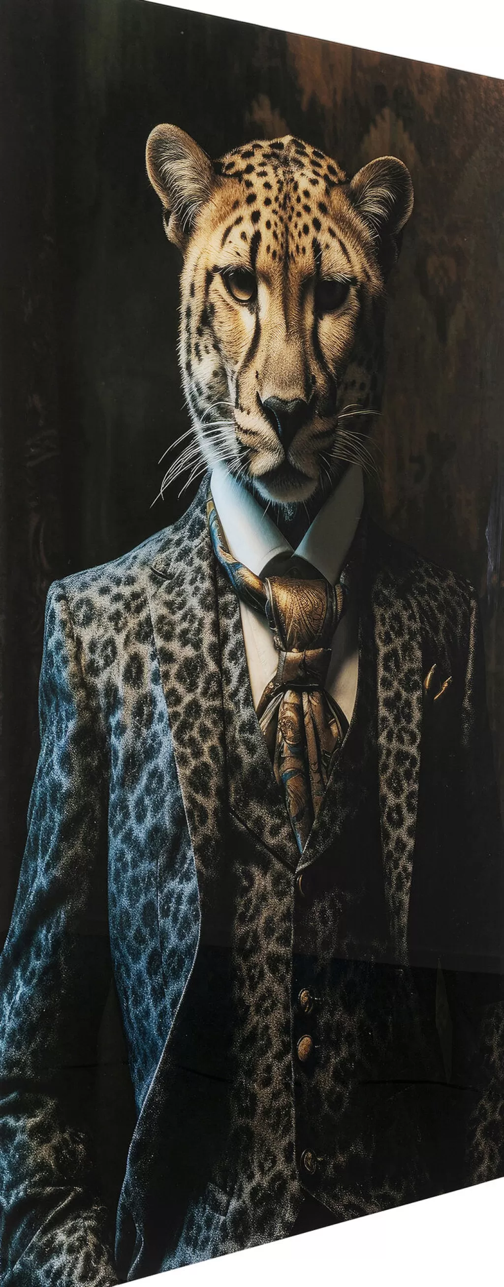 Taulut>KARE Design Mister Leo Leijona Lasitaulu 100x150cm