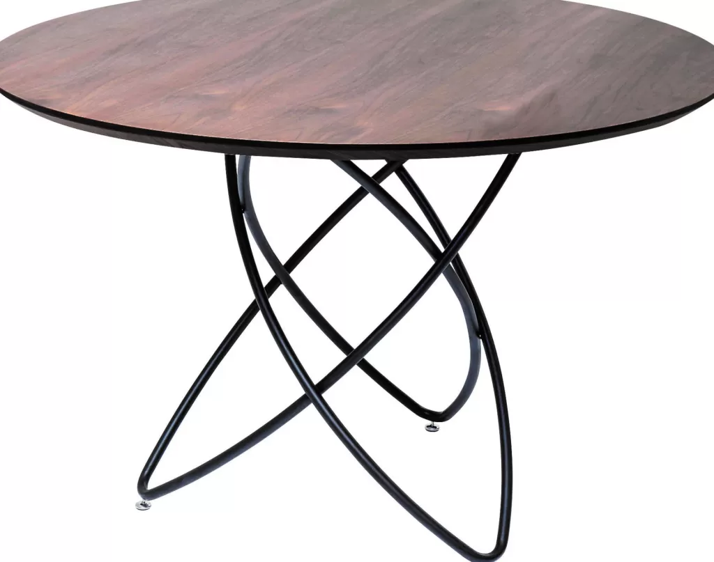 Pöydät>KARE Design Molekular Pöytä Pähkinä/musta Ø120cm
