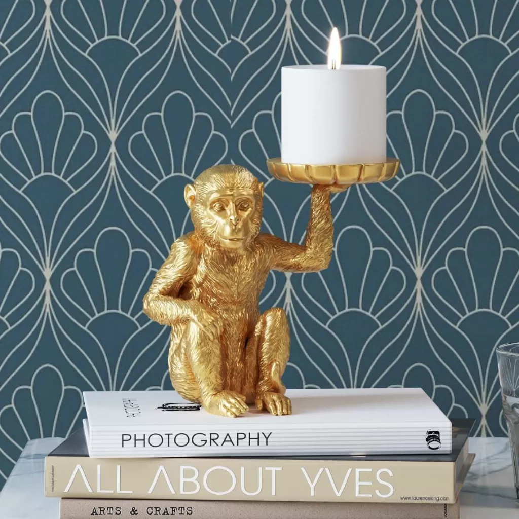 Koriste-Esineet | Lyhdyt>KARE Design Monkey Tealight Holder Apina Tuikku Kynttilänjalka 11cm