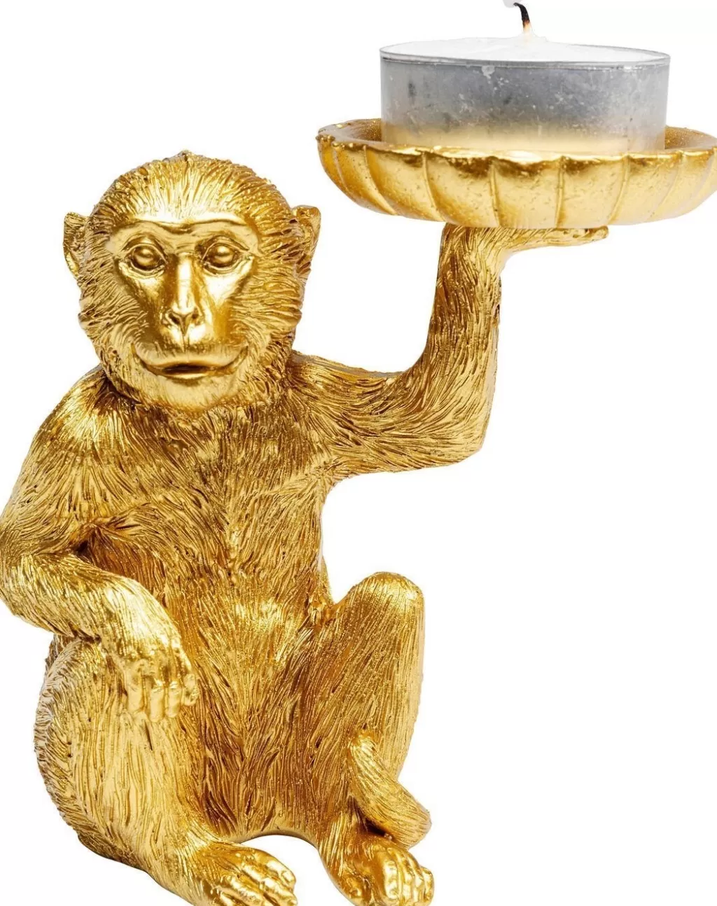Koriste-Esineet | Lyhdyt>KARE Design Monkey Tealight Holder Apina Tuikku Kynttilänjalka 11cm