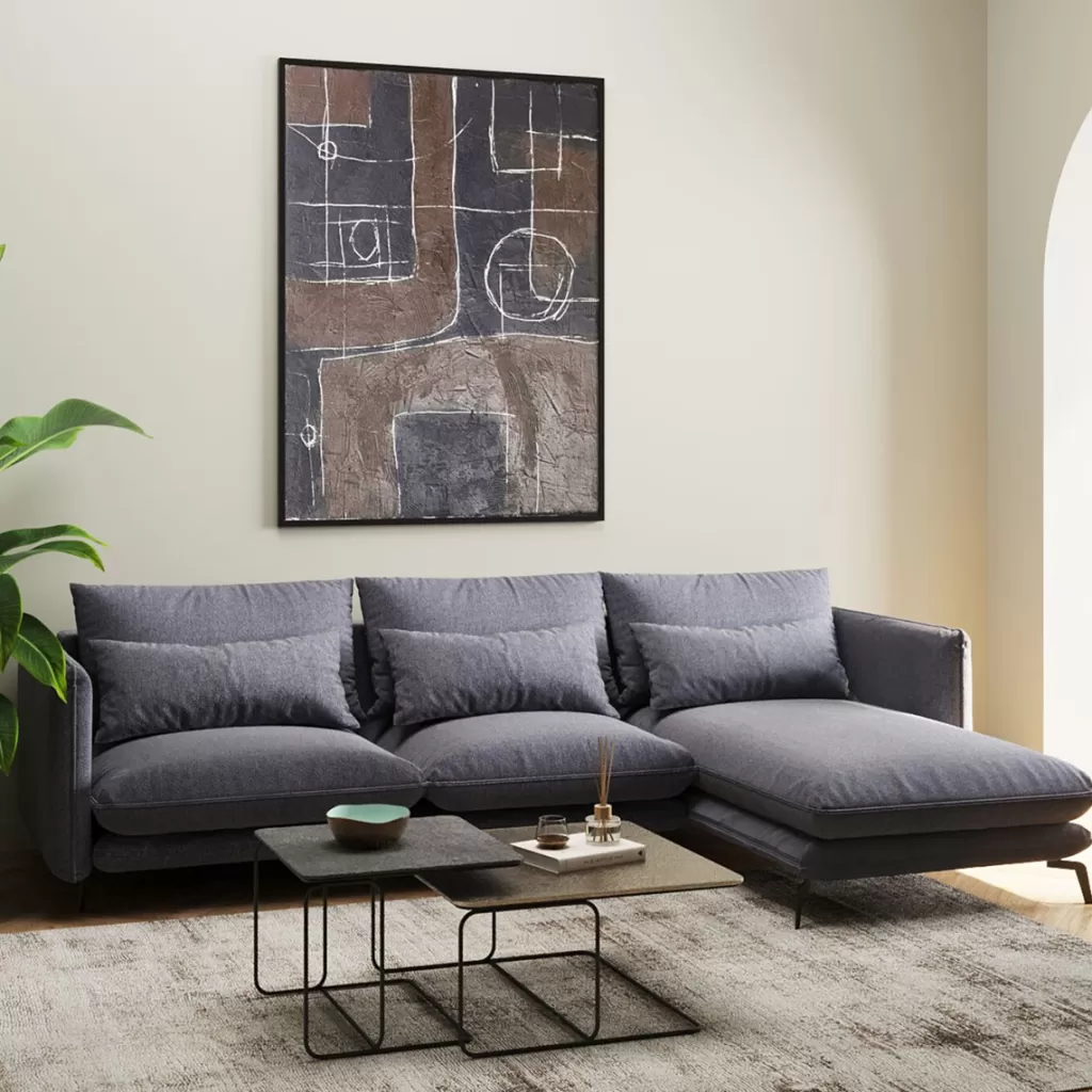 Olohuone | Kulmasohvat>KARE Design Monza Kulmasohva, Harmaa, Oikea 296cm