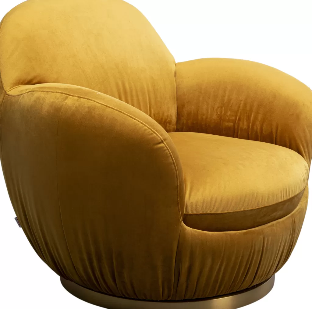 Nojatuolit>KARE Design Nube Kääntyvä Nojatuoli Keltainen
