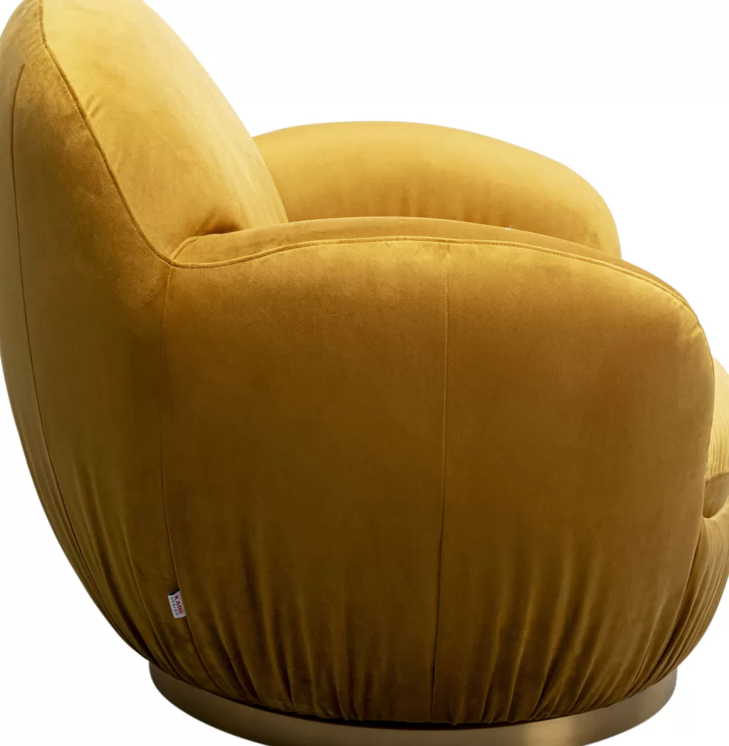 Nojatuolit>KARE Design Nube Kääntyvä Nojatuoli Keltainen