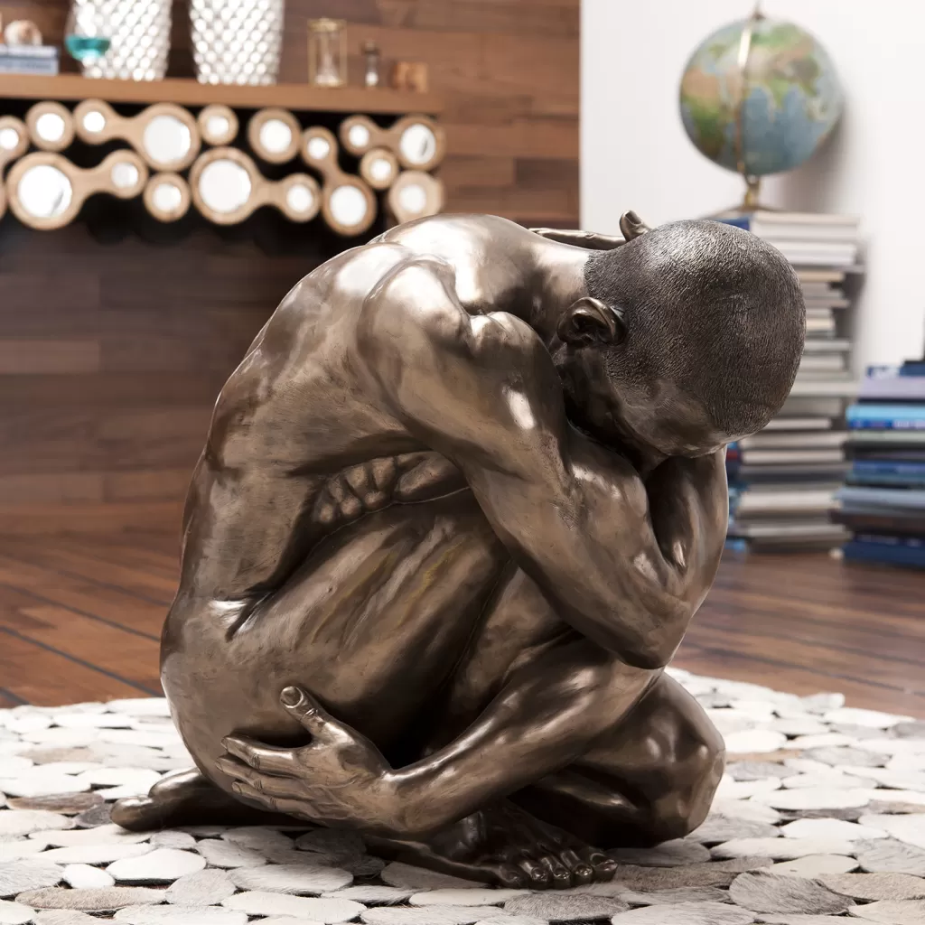 Koriste-Esineet>KARE Design Nude Man Hug Koriste-esine, Patsas, Pronssi 54cm