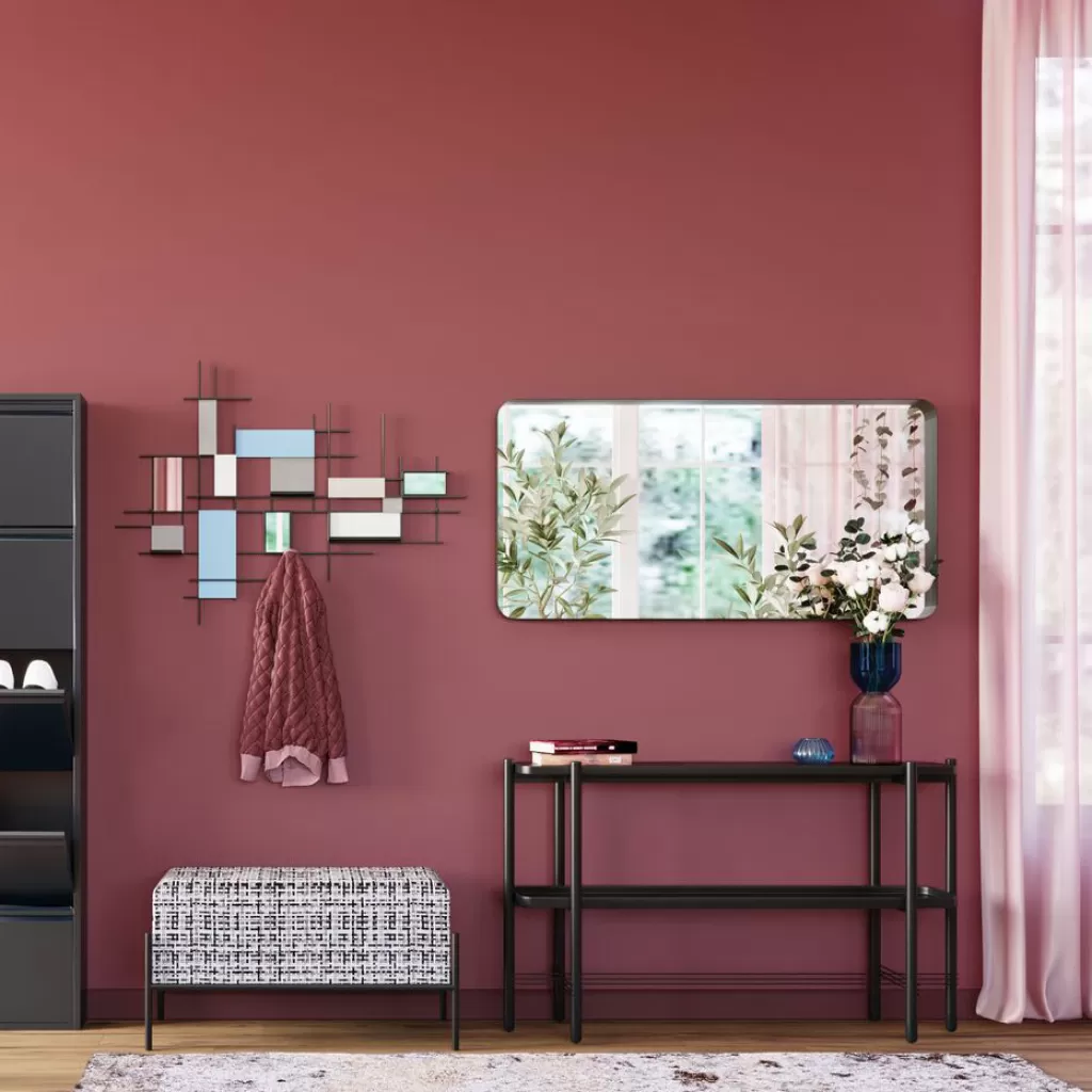 Peilit>KARE Design Ombra Soft Peili, Musta 120x60cm