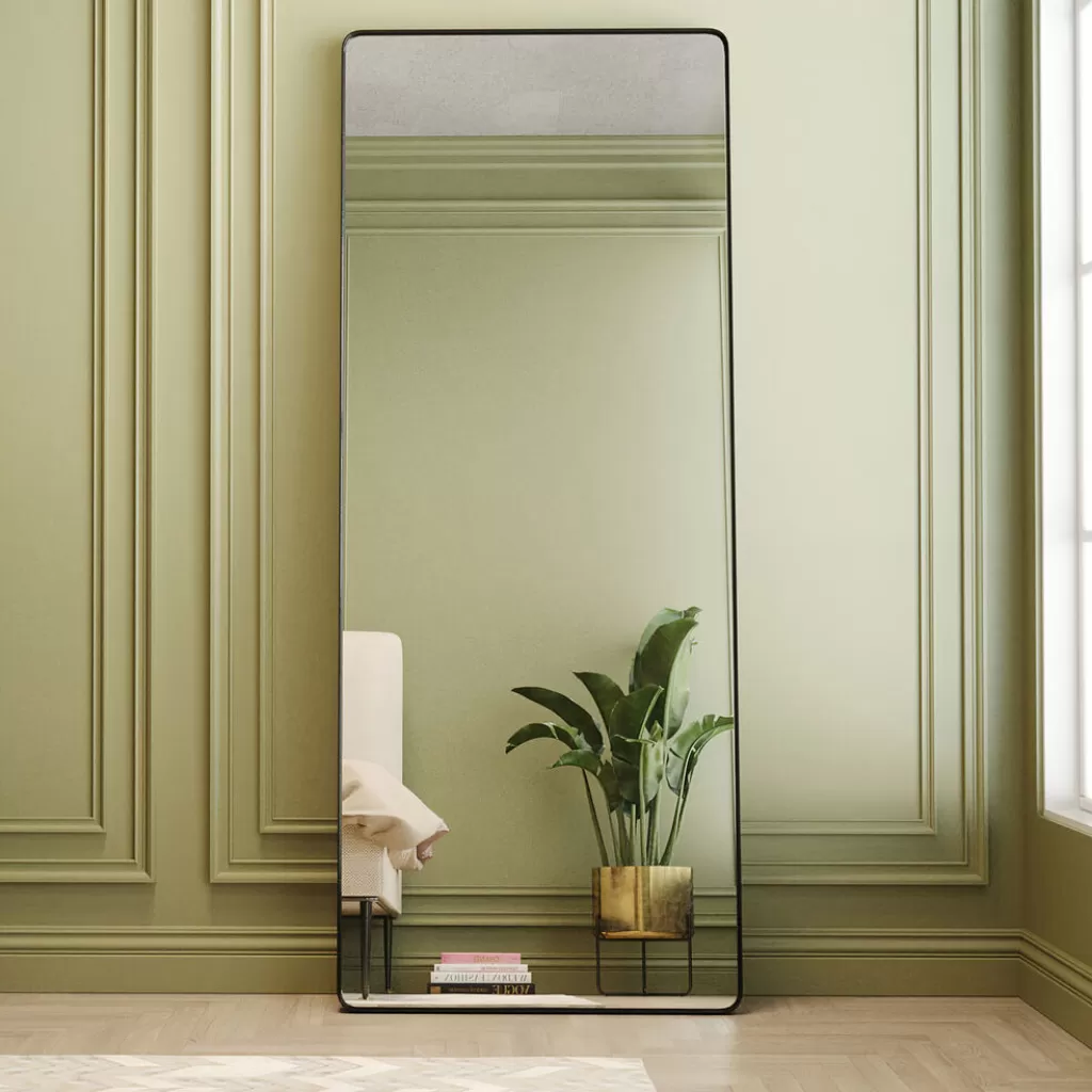Peilit>KARE Design Ombra Soft Peili, Musta 200x80cm