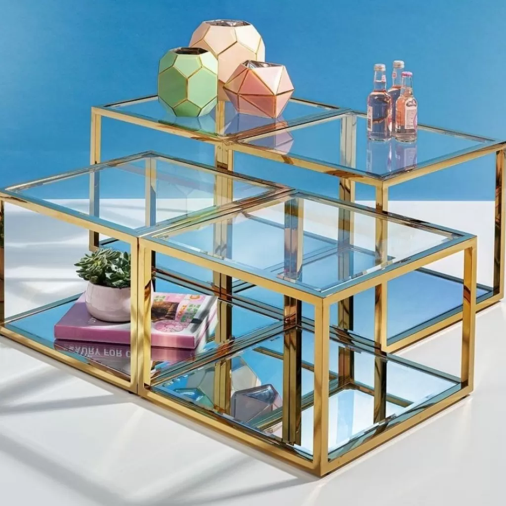 Sohvapöydät>KARE Design Orion Sohvapöytä, Kulta (4/Setti)