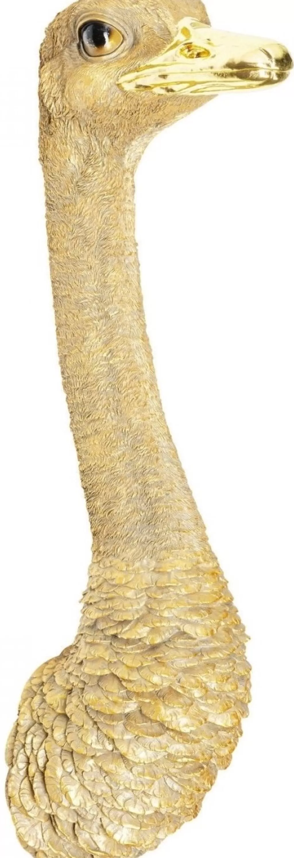 Seinäkoristeet>KARE Design Ostrich Strutsi Seinäkoriste, Kulta 19x72cm