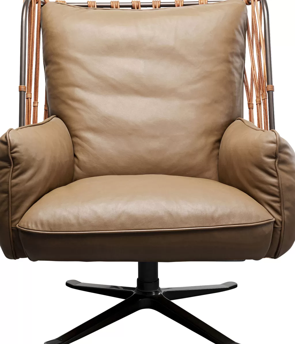 Nojatuolit>KARE Design Paradiso Kääntyvä Nojatuoli Ruskea