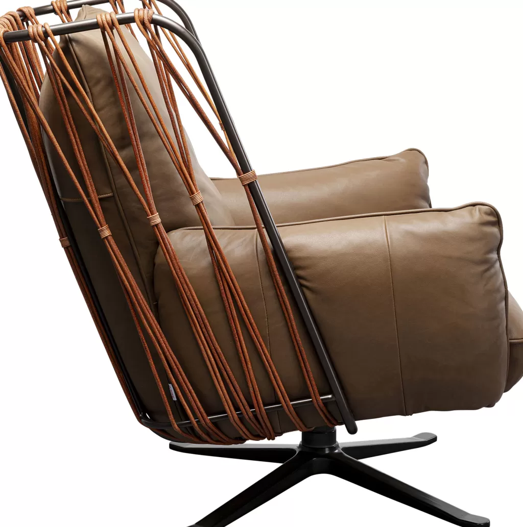 Nojatuolit>KARE Design Paradiso Kääntyvä Nojatuoli Ruskea