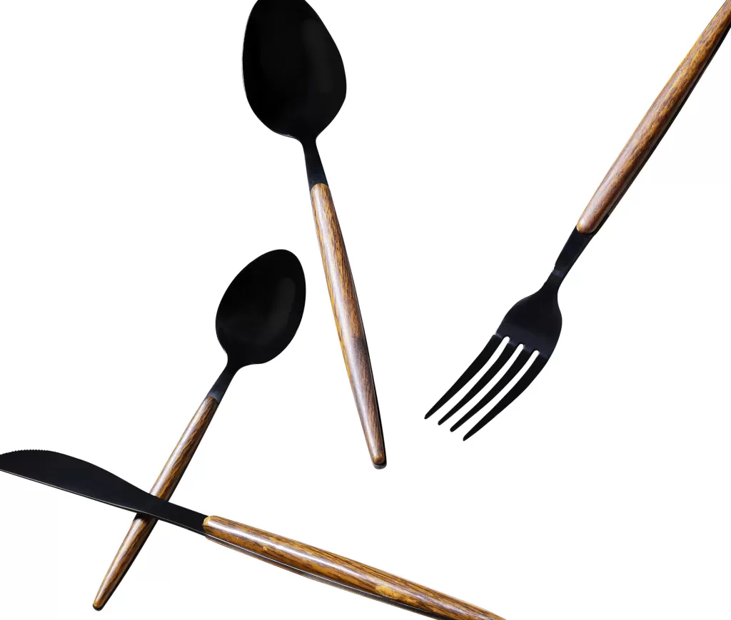 Keittiö Ja Astiat>KARE Design Paris Aterimet Matta Musta (16/osaa)