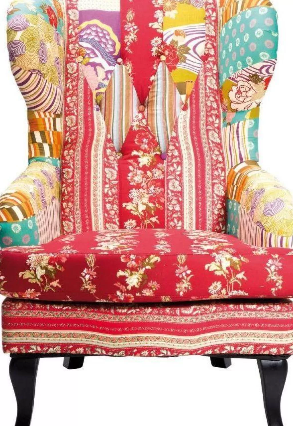 Nojatuolit>KARE Design Patchwork Nojatuoli, Punainen