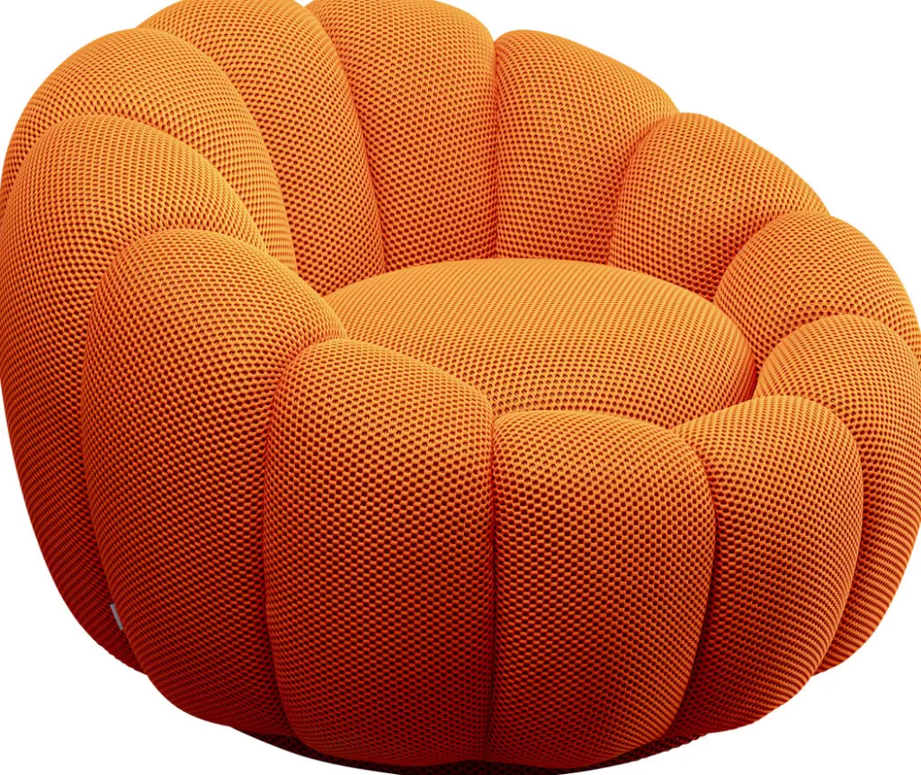 Nojatuolit>KARE Design Peppo Bloom Kääntyvä Nojatuoli Oranssi