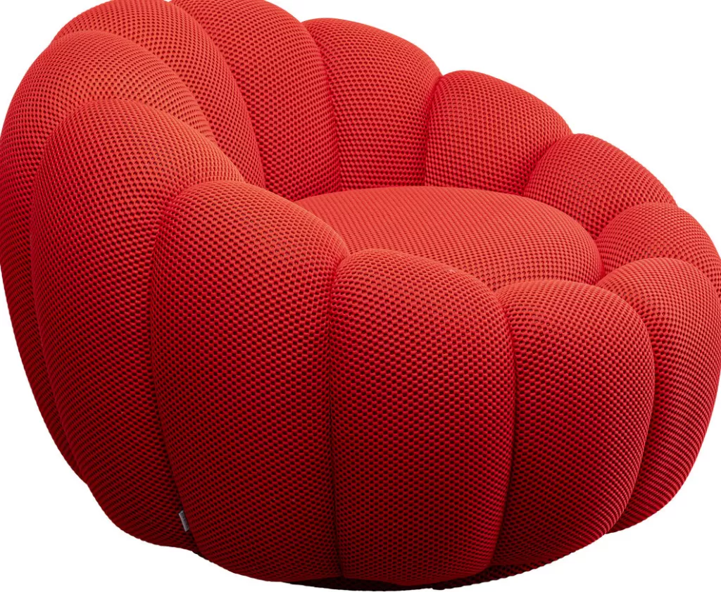 Nojatuolit>KARE Design Peppo Bloom Kääntyvä Nojatuoli Punainen