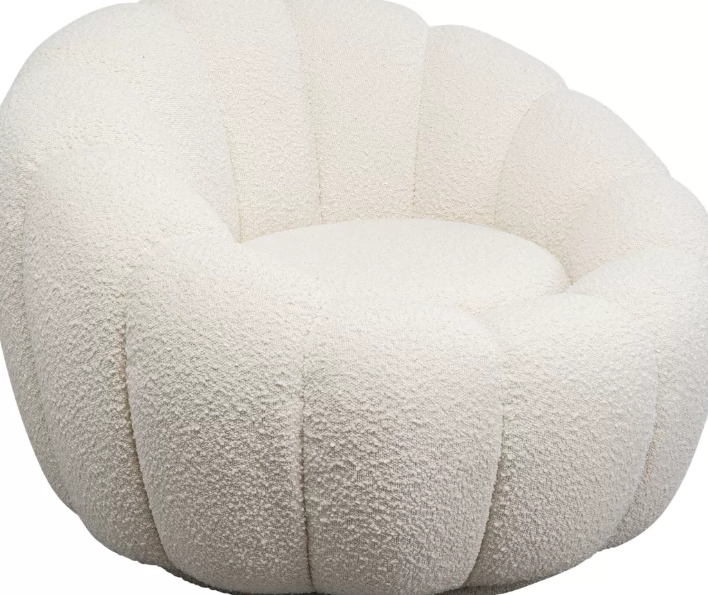 Nojatuolit>KARE Design Peppo Bloom Kääntyvä Nojatuoli Valkoinen