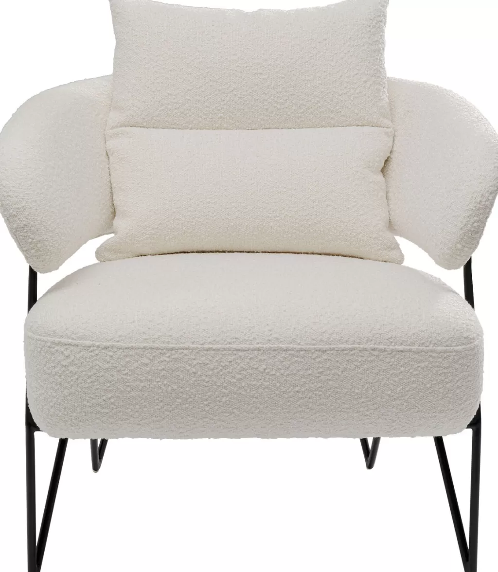 Olohuone | Nojatuolit>KARE Design Peppo Nojatuoli, Valkoinen