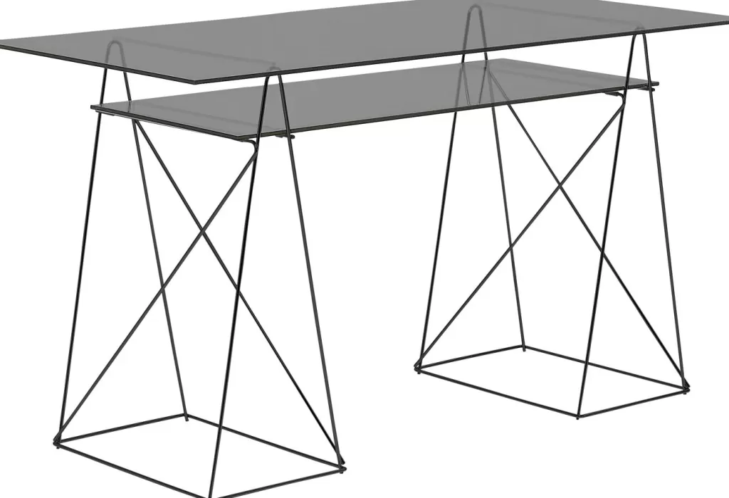 Pöydät>KARE Design Polar 8mm Lasilevyt Karaistu Lasi Savu 130x66