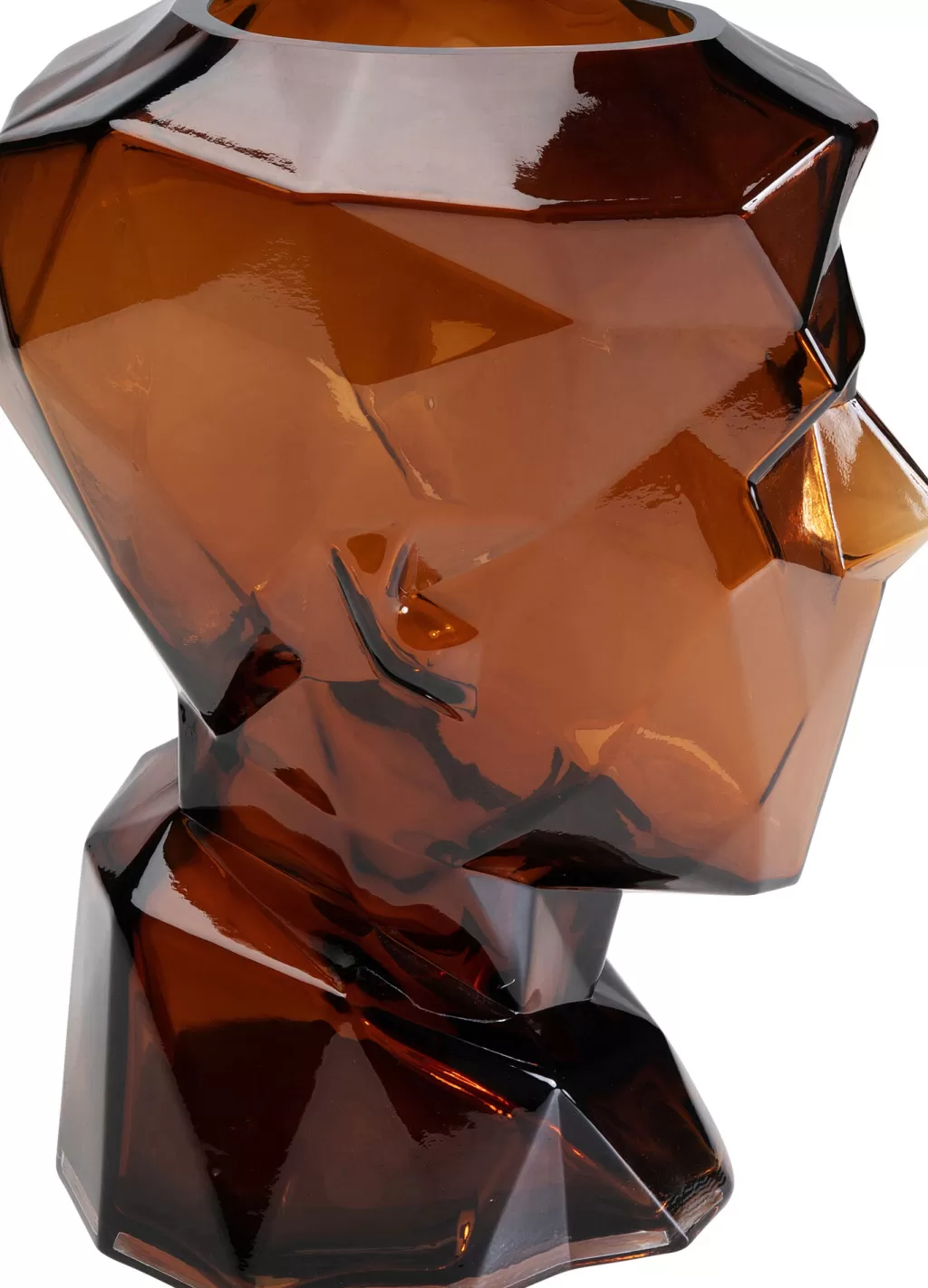 Maljakot | Olohuone>KARE Design Prisma Face Maljakko Ruskea 30cm