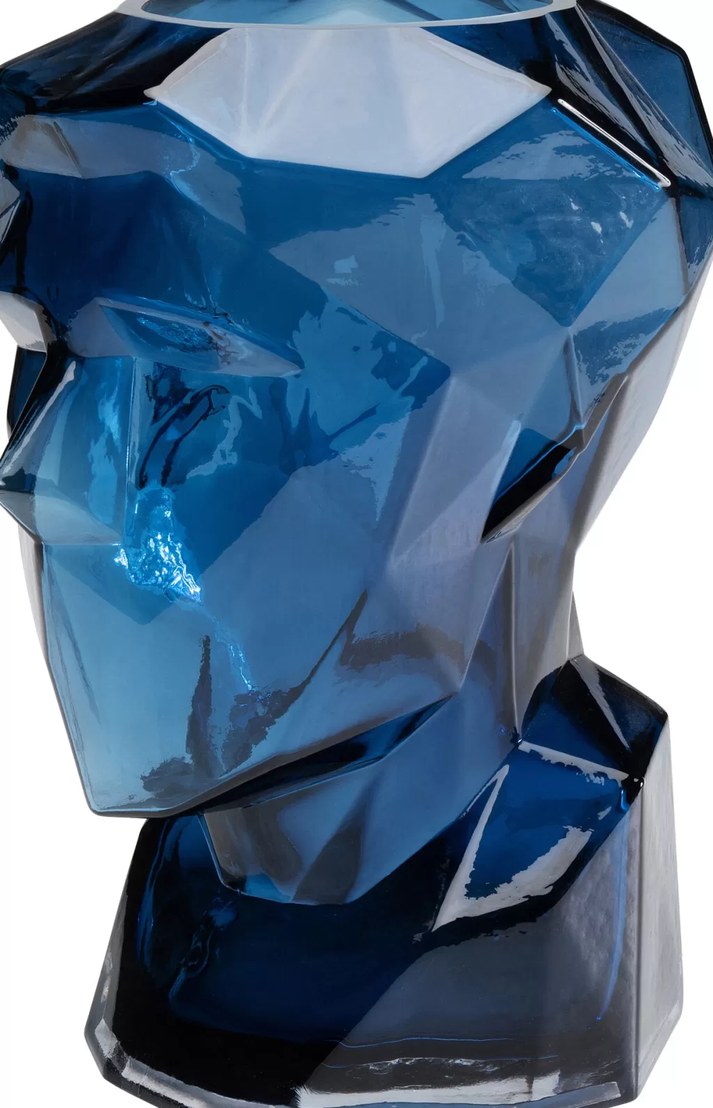 Maljakot | Olohuone>KARE Design Prisma Face Maljakko Sininen 30cm