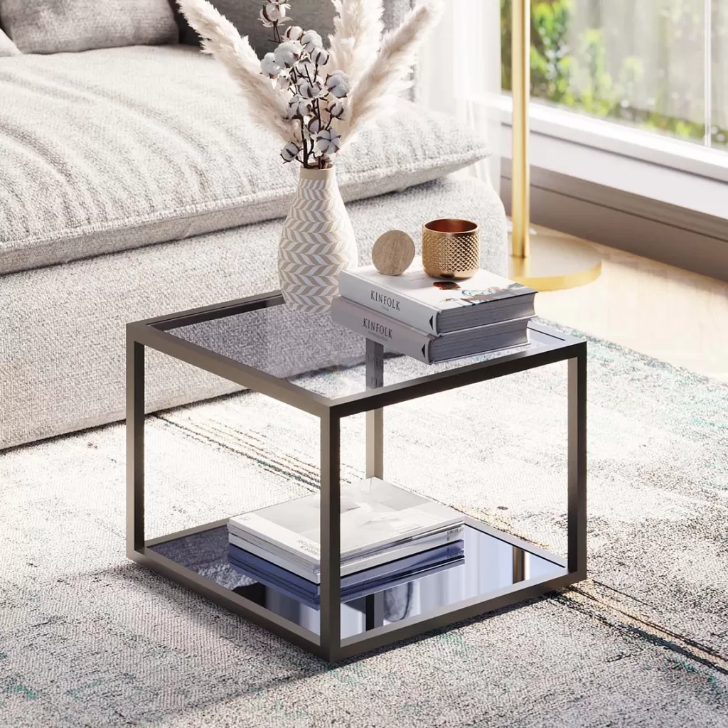 Sohvapöydät>KARE Design Quadro Sivupöytä, Musta 50x50cm