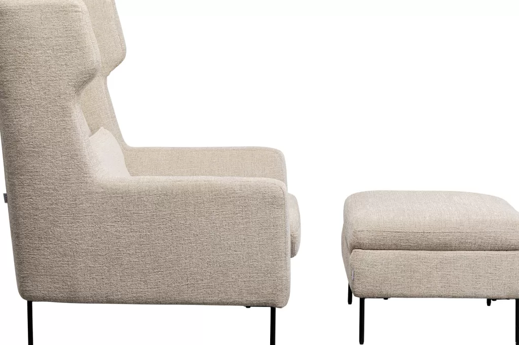 Nojatuolit>KARE Design Quinn High Bnojatuoli + Rahi Beige